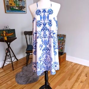 Blue and White Sundress. EUC.